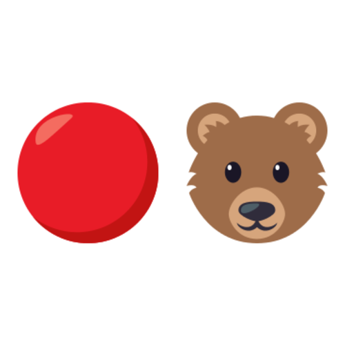 🔴🐻 Emoji Domain EmojiOne rendering